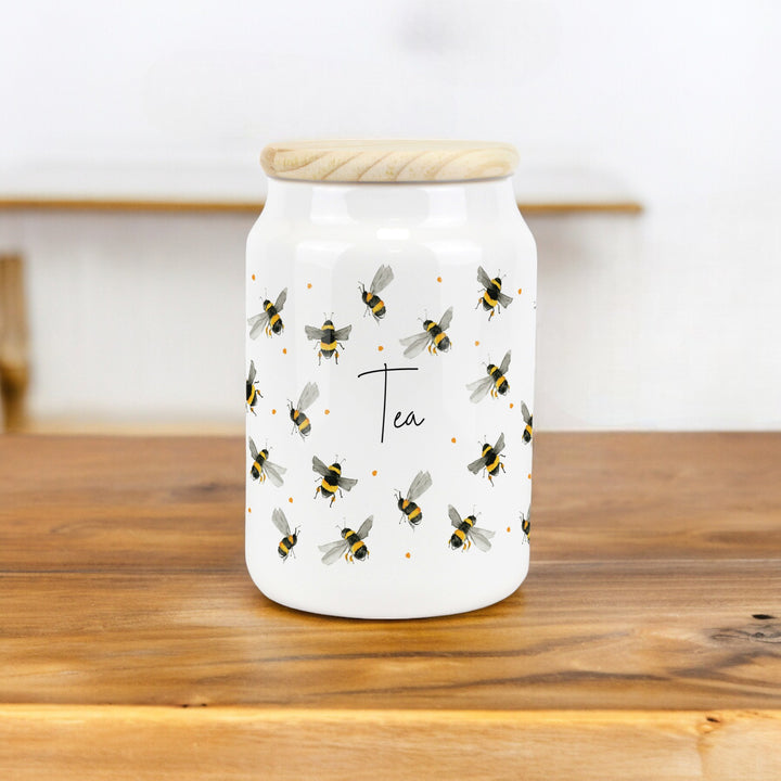 Purely Home Scattered Bees Ceramic Kitchen Canisters