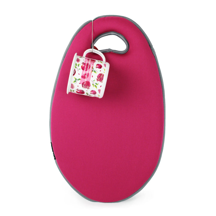 Burgon & Ball Garden Kneeler & Enamel Mug Set - Berry Pink