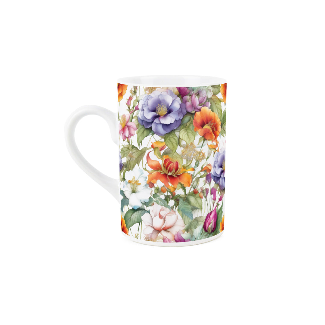 Purely Home Detailed Floral Ceramic Mugs