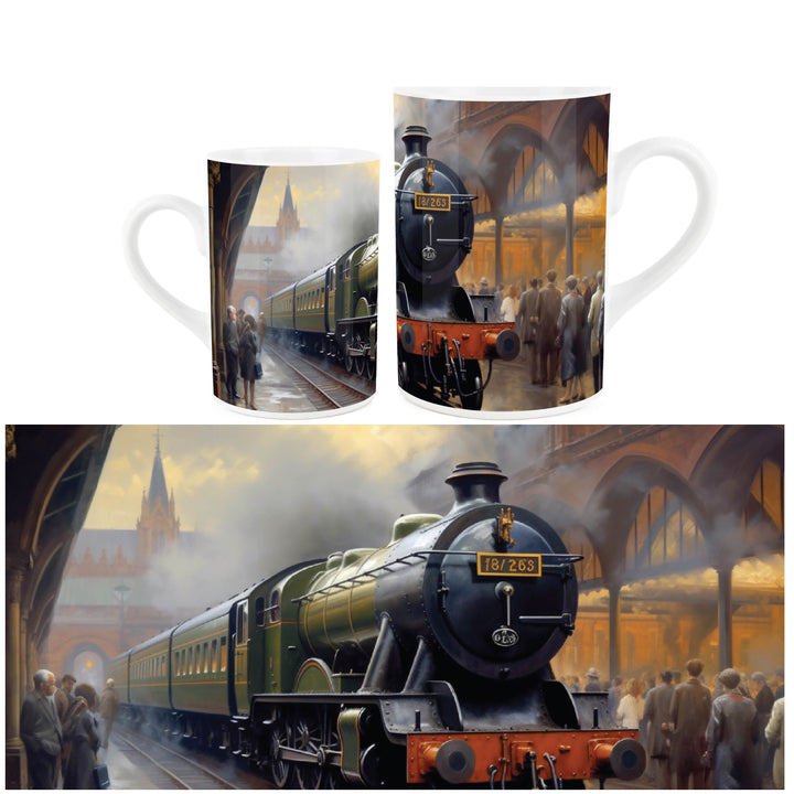 Purely Home Industrial Steam Trains Ceramic Mugs