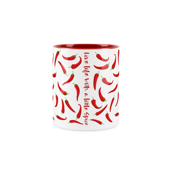 Purely Home Live Life With Spice Chilli Ceramic Mug