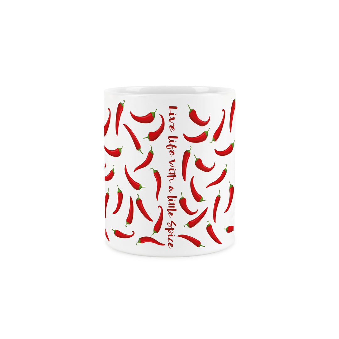 Purely Home Live Life With Spice Chilli Ceramic Mug