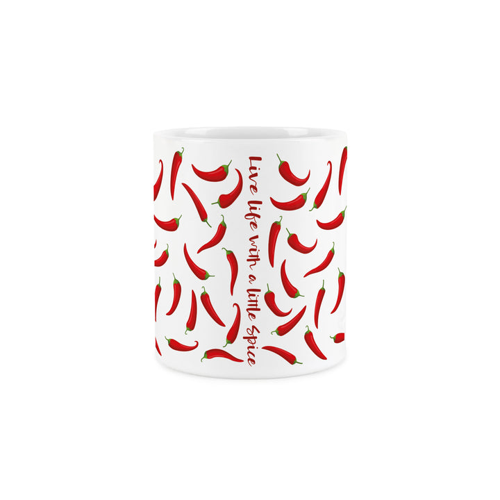 Purely Home Live Life With Spice Chilli Ceramic Mug