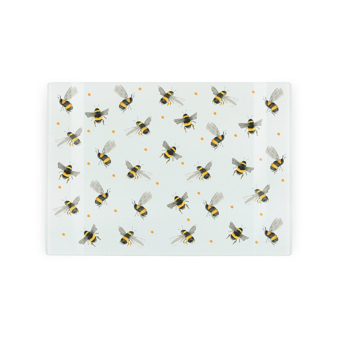 Purely Home Scattered Bees Glass Worktop Protector