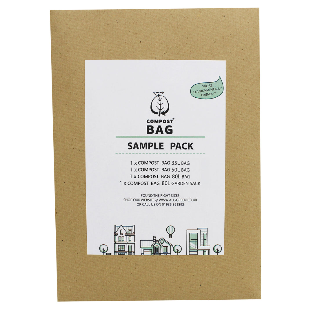 Sample Compostable Bag Pack - Compost Bag 35L, 50L, 80L, 80L Garden