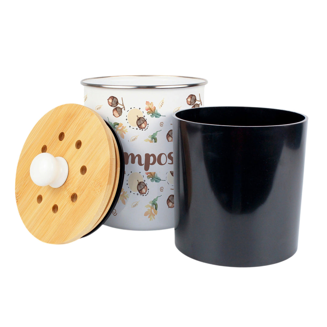 Purely Home Acorns Toller Compost Caddy