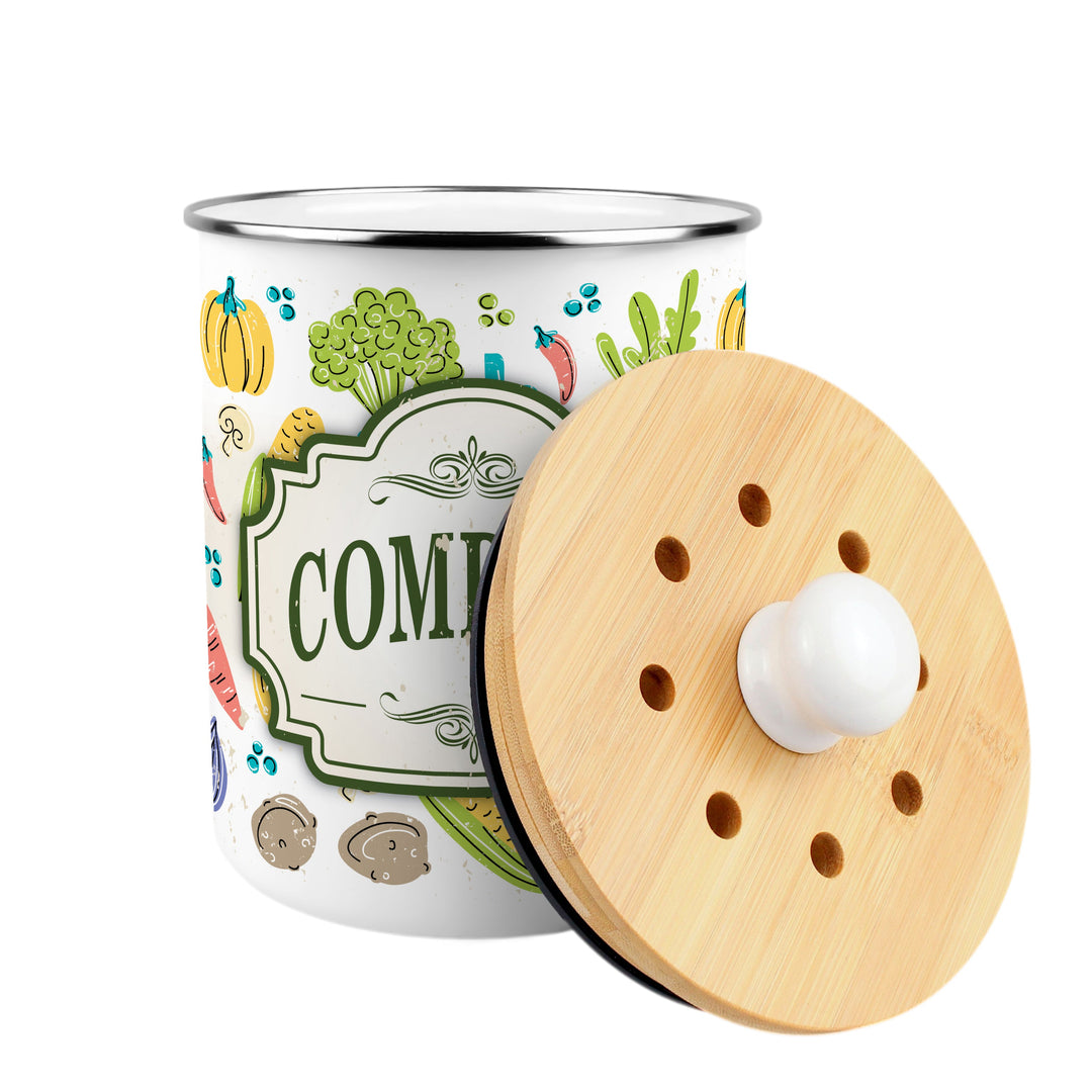 Purely Home Vintage Allotment Toller Compost Caddy