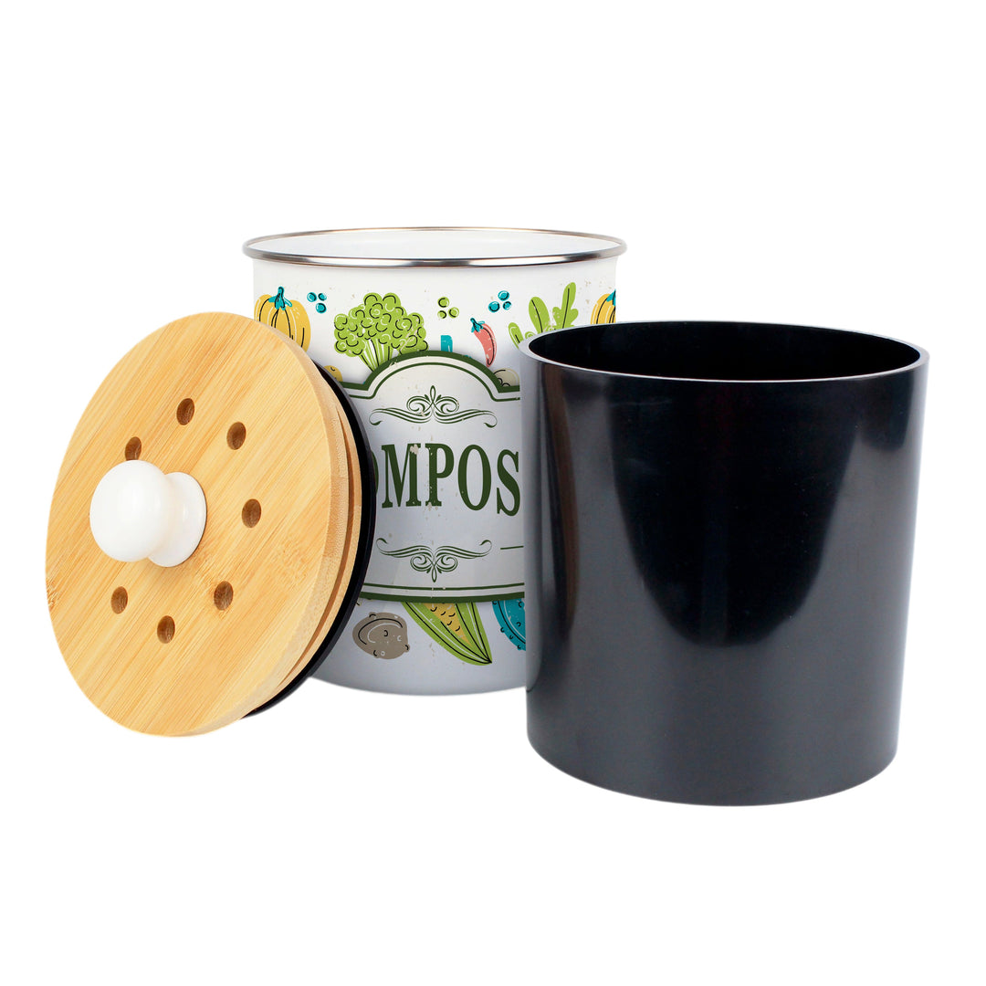 Purely Home Vintage Allotment Toller Compost Caddy