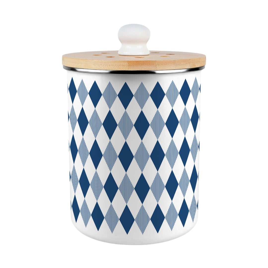 Purely Home Argyle  Toller Compost Caddy - Blue