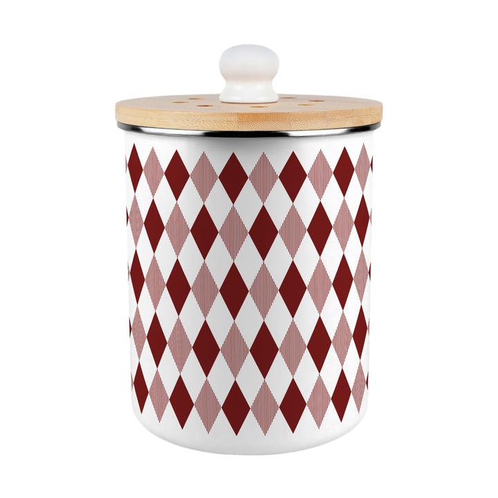 Purely Home Argyle Toller Compost Caddy - Red