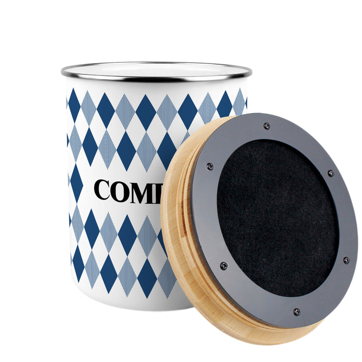 Purely Home Argyle  Toller Compost Caddy - Blue