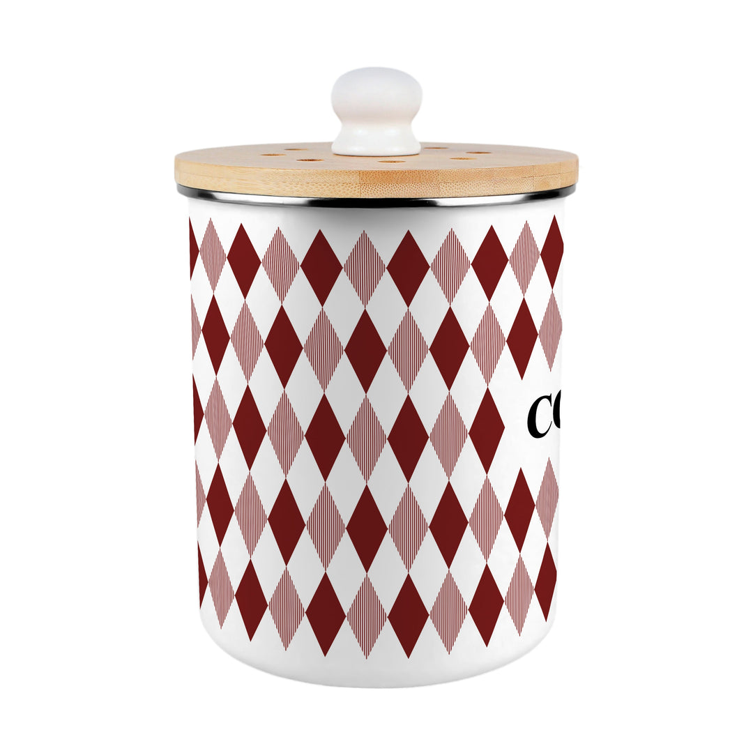 Purely Home Argyle Toller Compost Caddy - Red