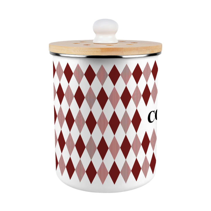 Purely Home Argyle Toller Compost Caddy - Red