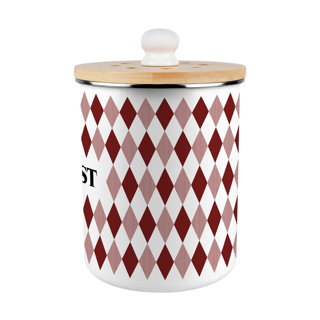 Purely Home Argyle Toller Compost Caddy - Red