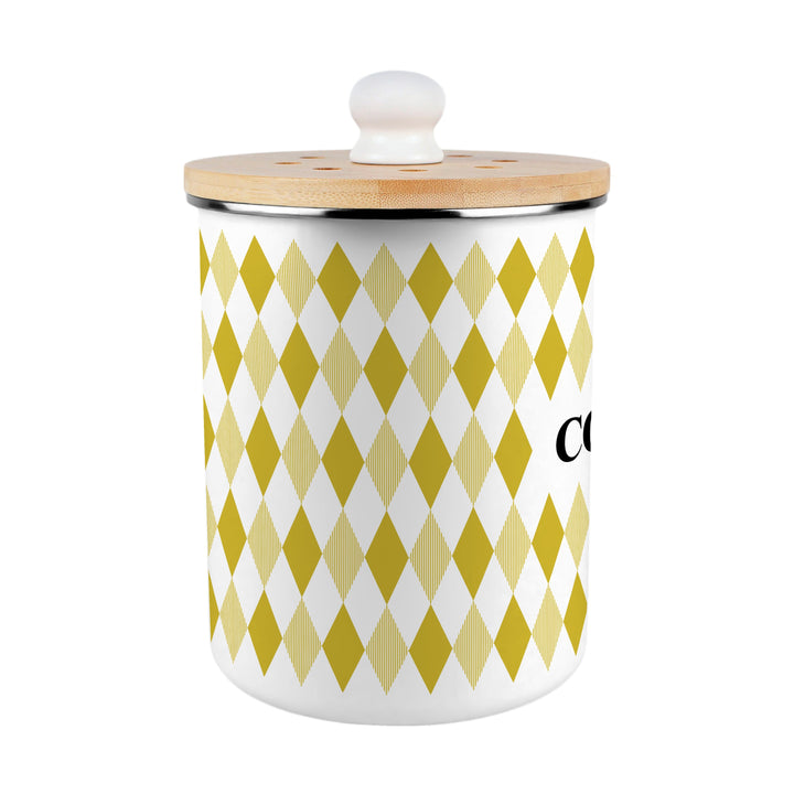 Purely Home Argyle Toller Compost Caddy - Yellow
