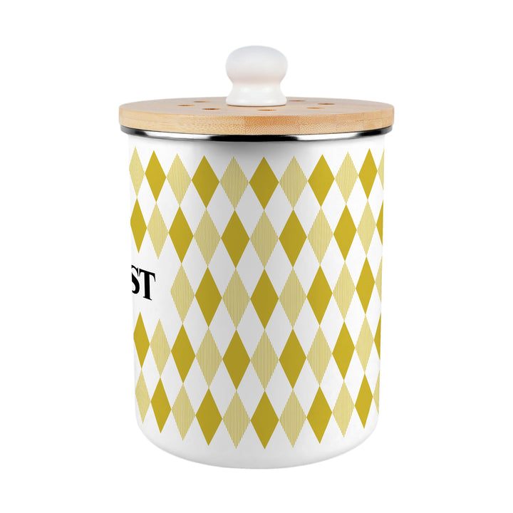 Purely Home Argyle Toller Compost Caddy - Yellow