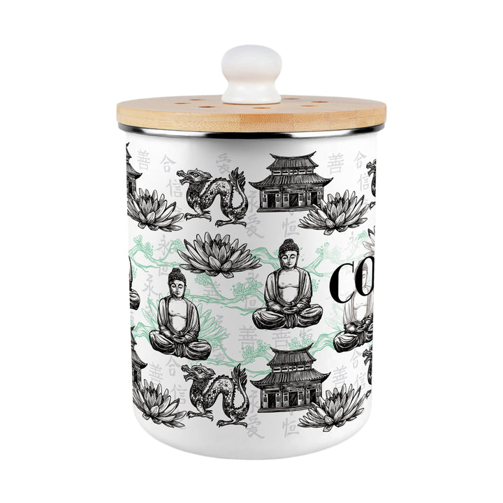 Purely Home Asian Scenery Toller Compost Caddy