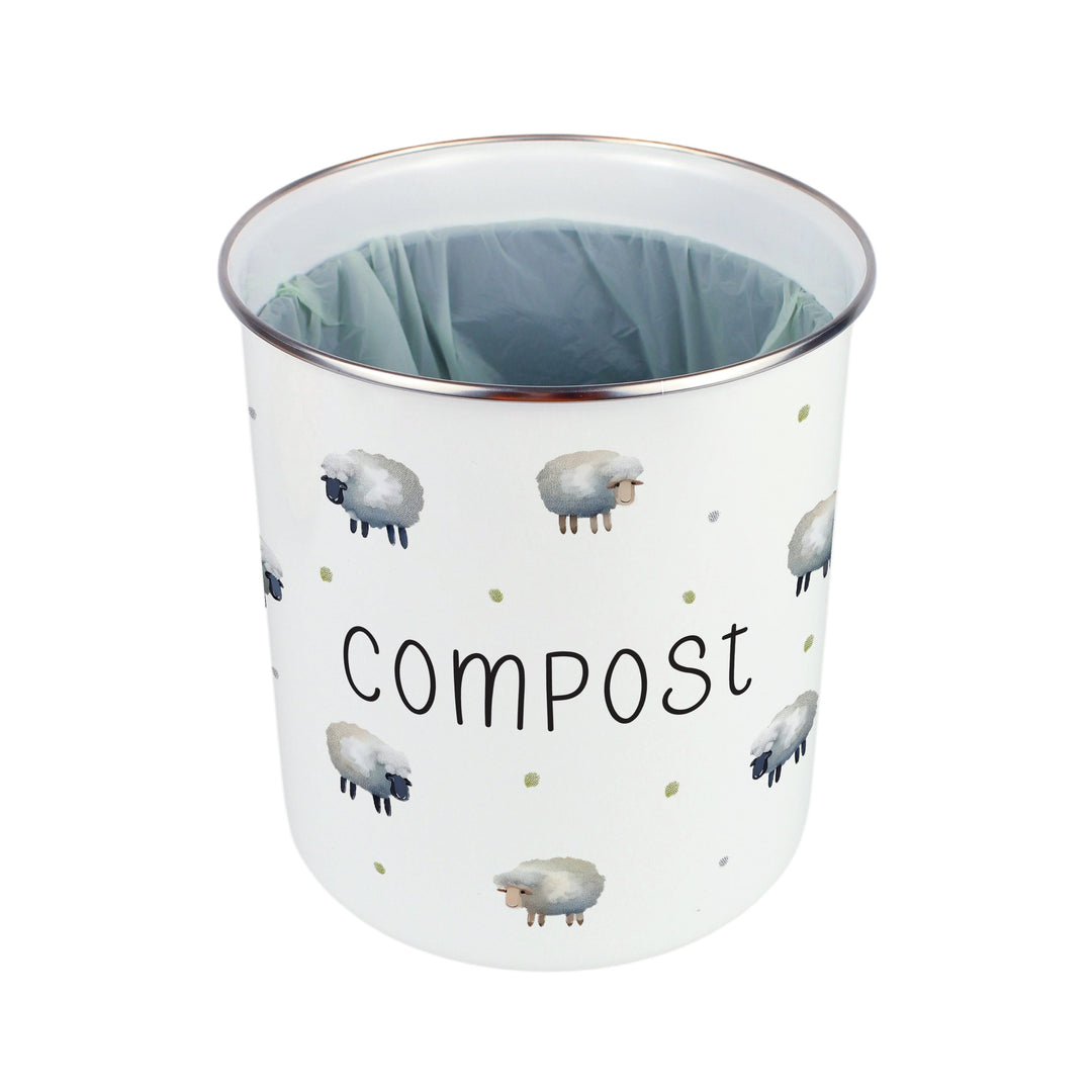 Purely Home Spring Sheep Toller Compost Caddy