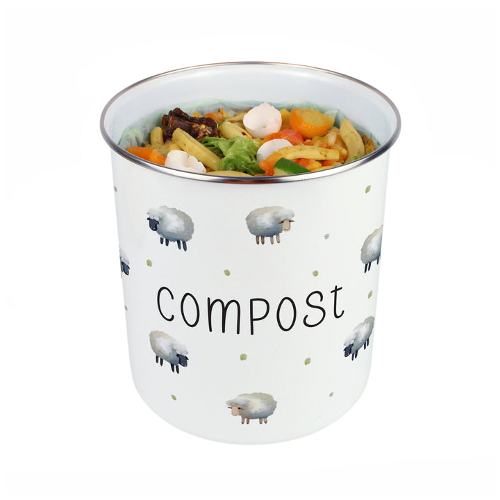 Purely Home Spring Sheep Toller Compost Caddy