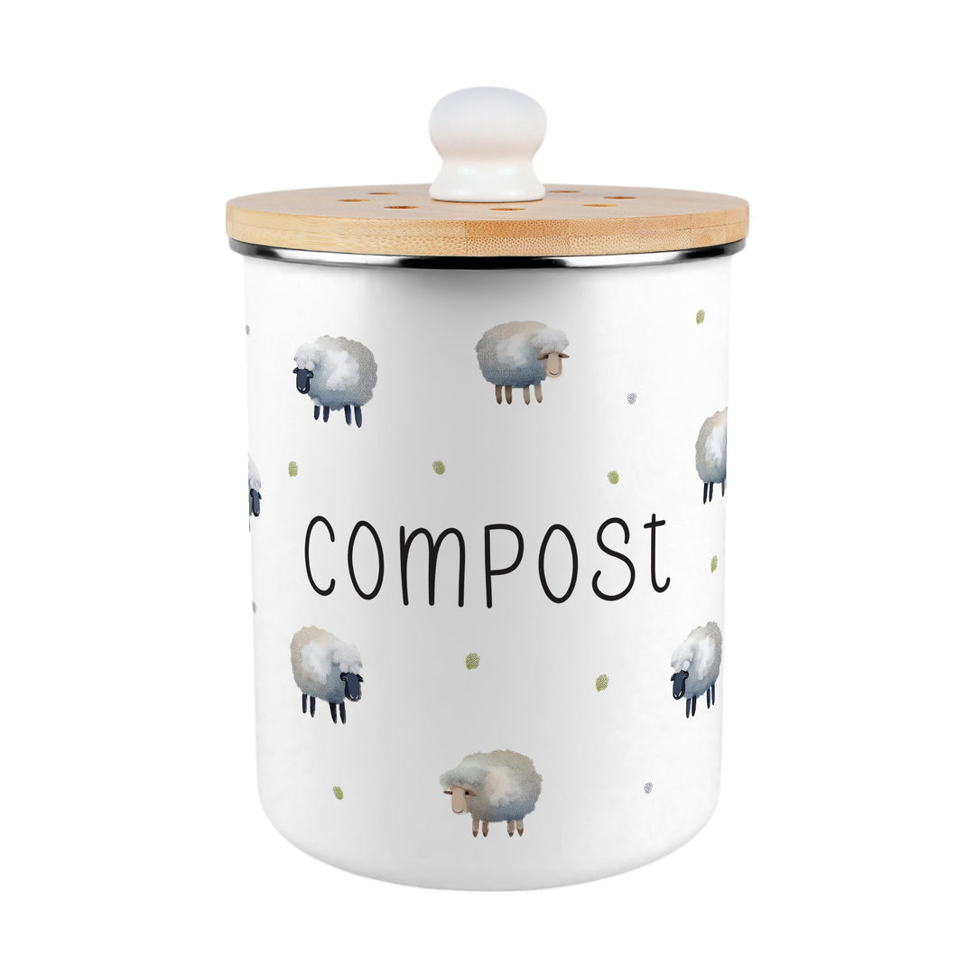 Purely Home Spring Sheep Toller Compost Caddy