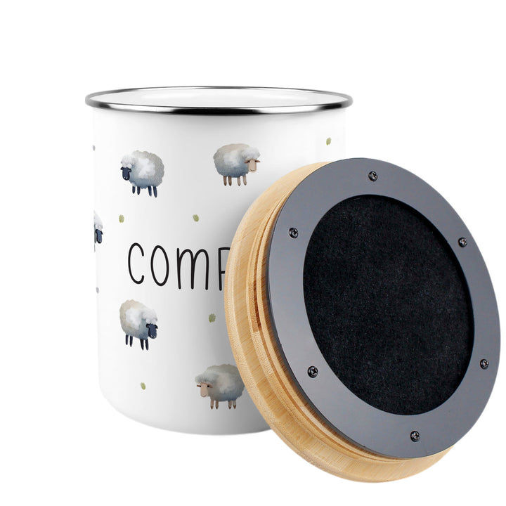 Purely Home Spring Sheep Toller Compost Caddy