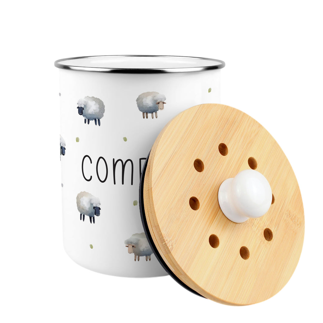 Purely Home Spring Sheep Toller Compost Caddy