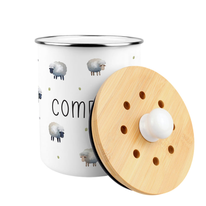 Purely Home Spring Sheep Toller Compost Caddy