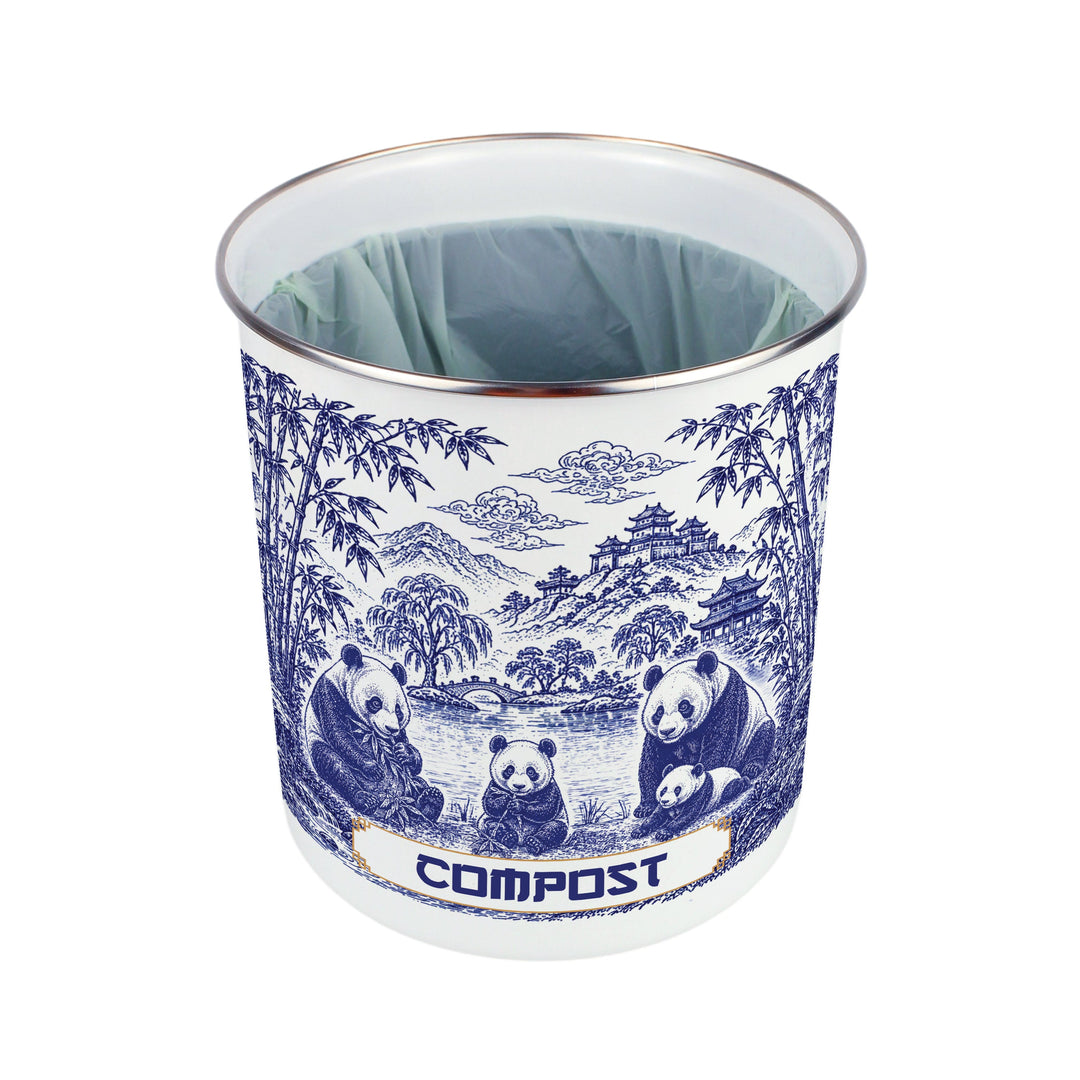 Purely Home Forest Pandas Toller Compost Caddy