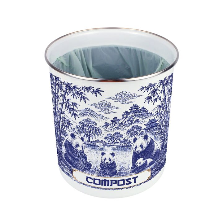 Purely Home Forest Pandas Toller Compost Caddy