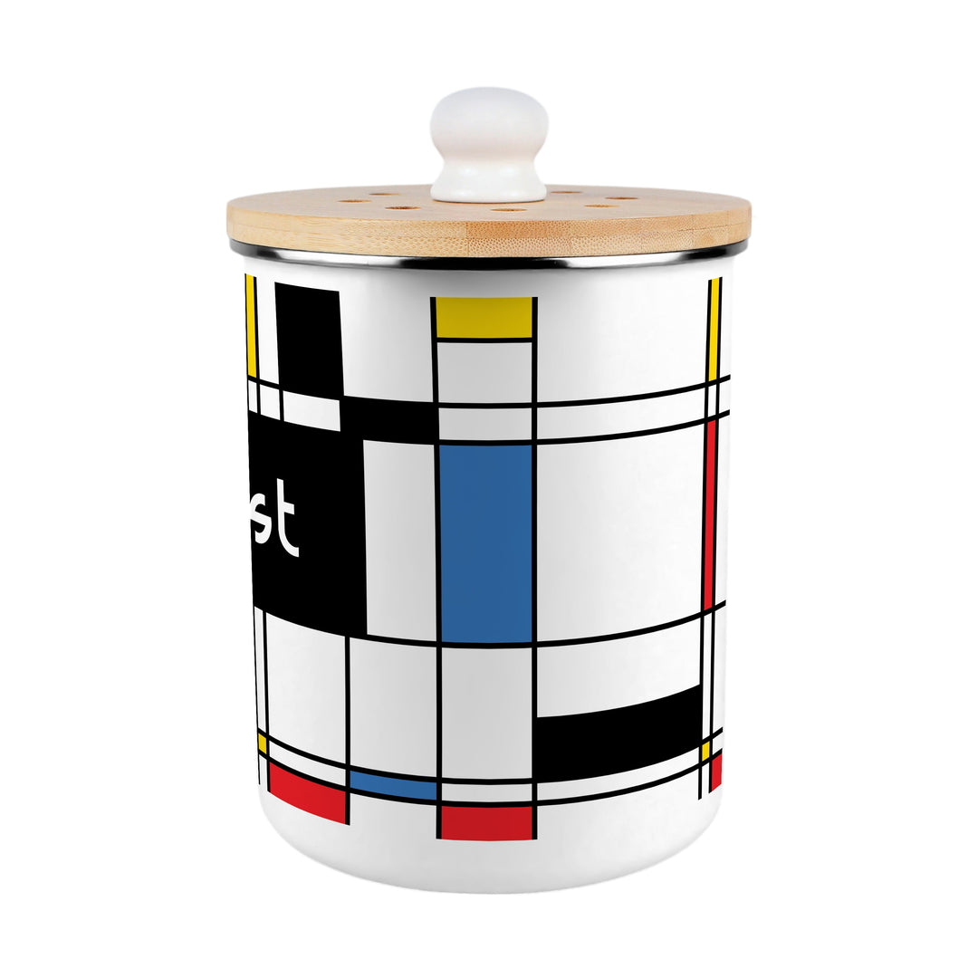 Purely Home Retro Art Deco Toller Compost Caddy