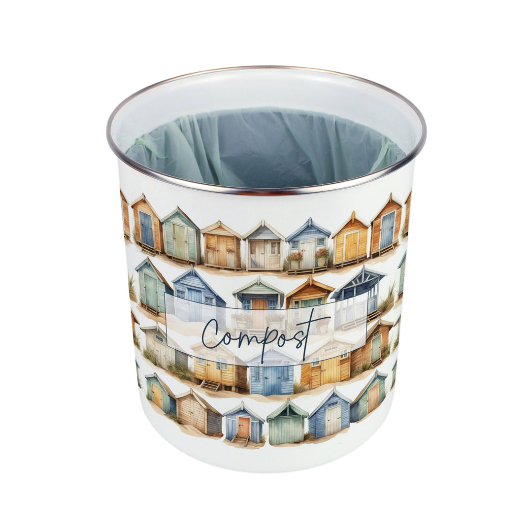 Purely Home Beach Huts Toller Compost Caddy
