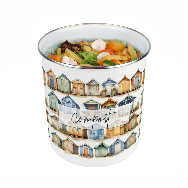 Purely Home Beach Huts Toller Compost Caddy