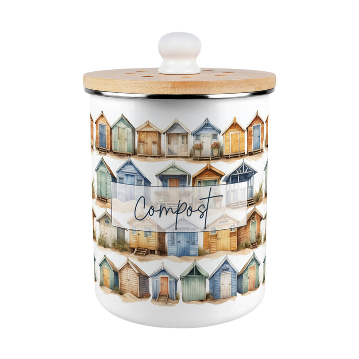 Purely Home Beach Huts Toller Compost Caddy