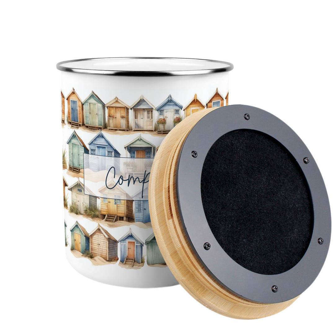 Purely Home Beach Huts Toller Compost Caddy