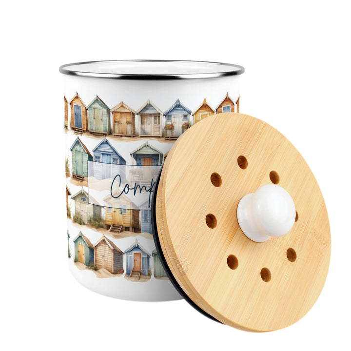 Purely Home Beach Huts Toller Compost Caddy