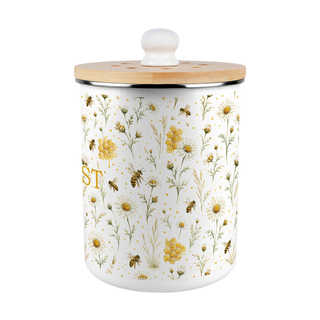 Purely Home Bee Meadow Toller Compost Caddy