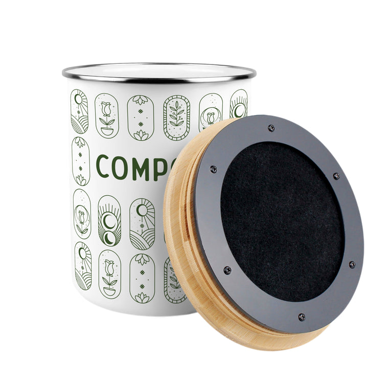 Purely Home Boho Minimalism Toller Compost Caddy
