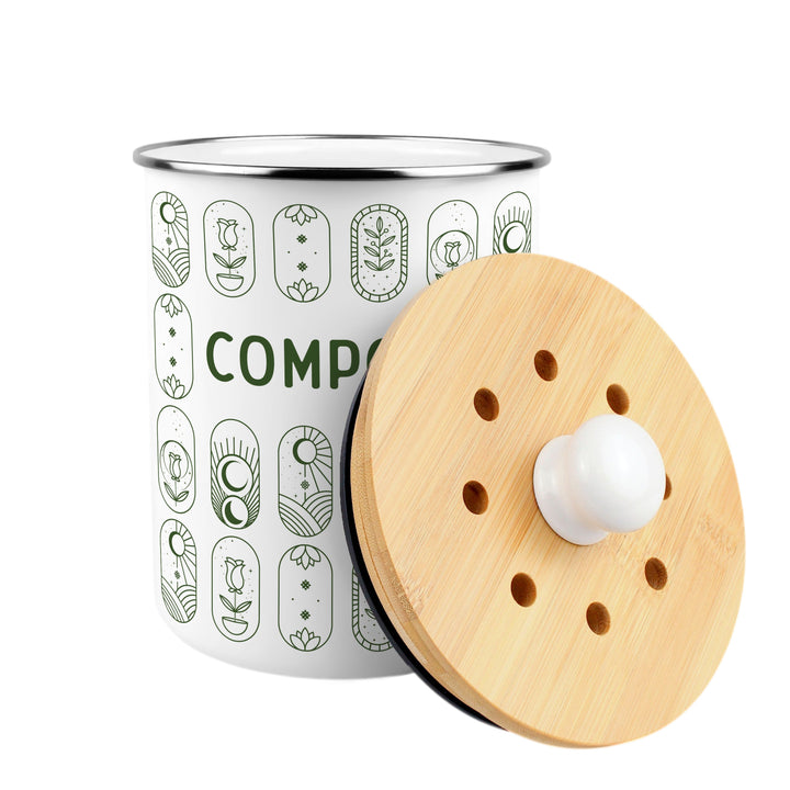 Purely Home Boho Minimalism Toller Compost Caddy