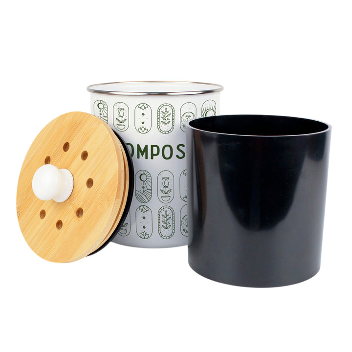Purely Home Boho Minimalism Toller Compost Caddy