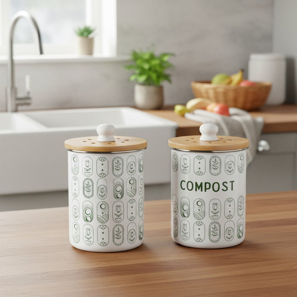 Purely Home Boho Minimalism Toller Compost Caddy