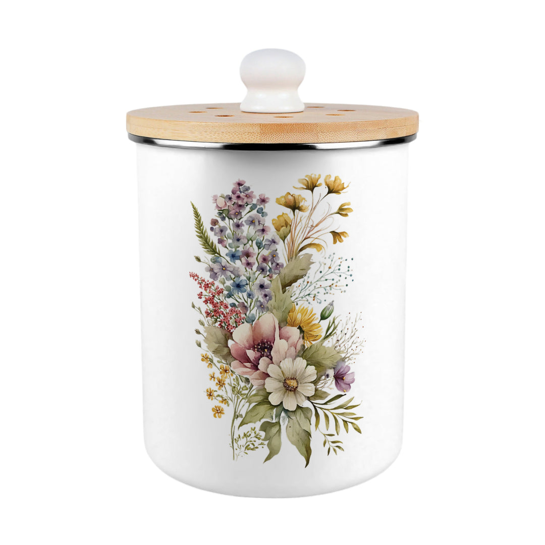 Purely Home Flower Bouquet Toller Compost Caddy