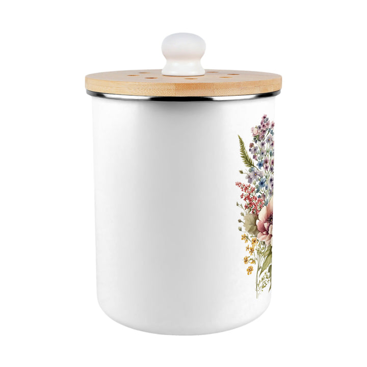 Purely Home Flower Bouquet Toller Compost Caddy