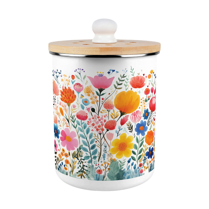 Purely Home Bright Floral Toller Compost Caddy