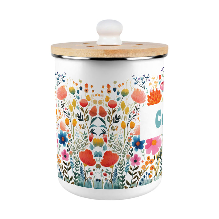 Purely Home Bright Floral Toller Compost Caddy