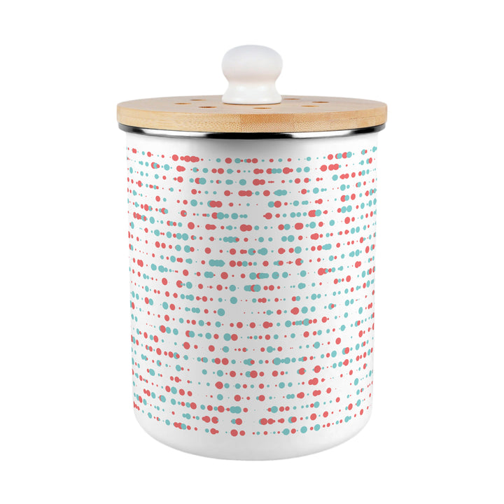 Purely Home Retro Dots Toller Compost Caddy