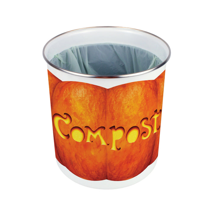 Purely Home Carved Pumpkins Toller Compost Caddy