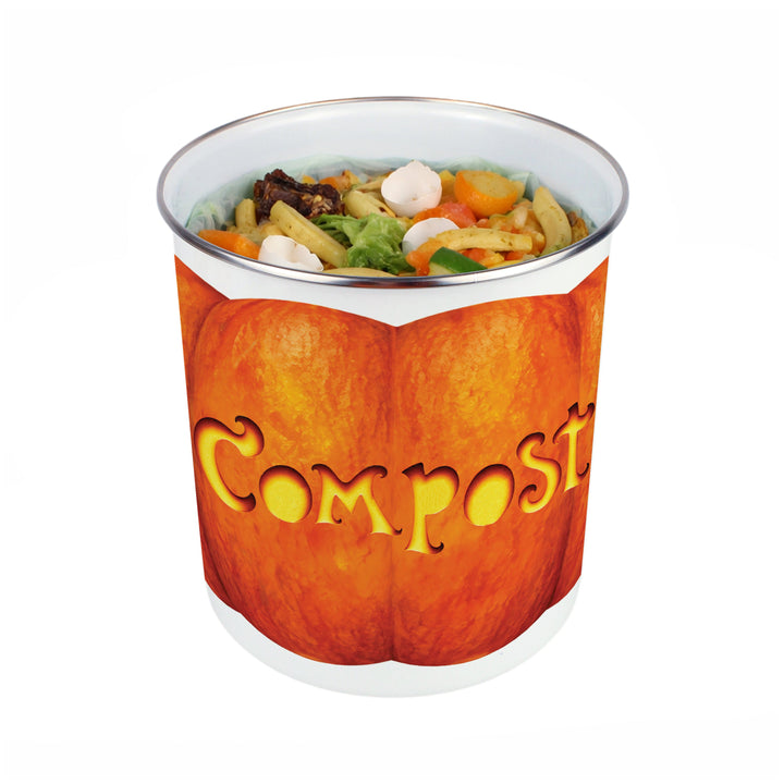 Purely Home Carved Pumpkins Toller Compost Caddy