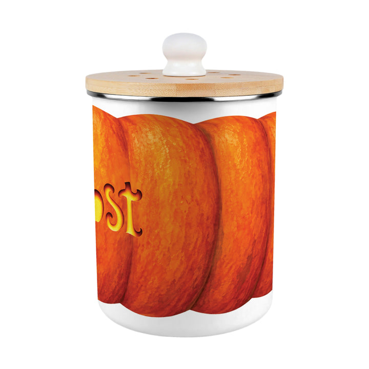 Purely Home Carved Pumpkins Toller Compost Caddy