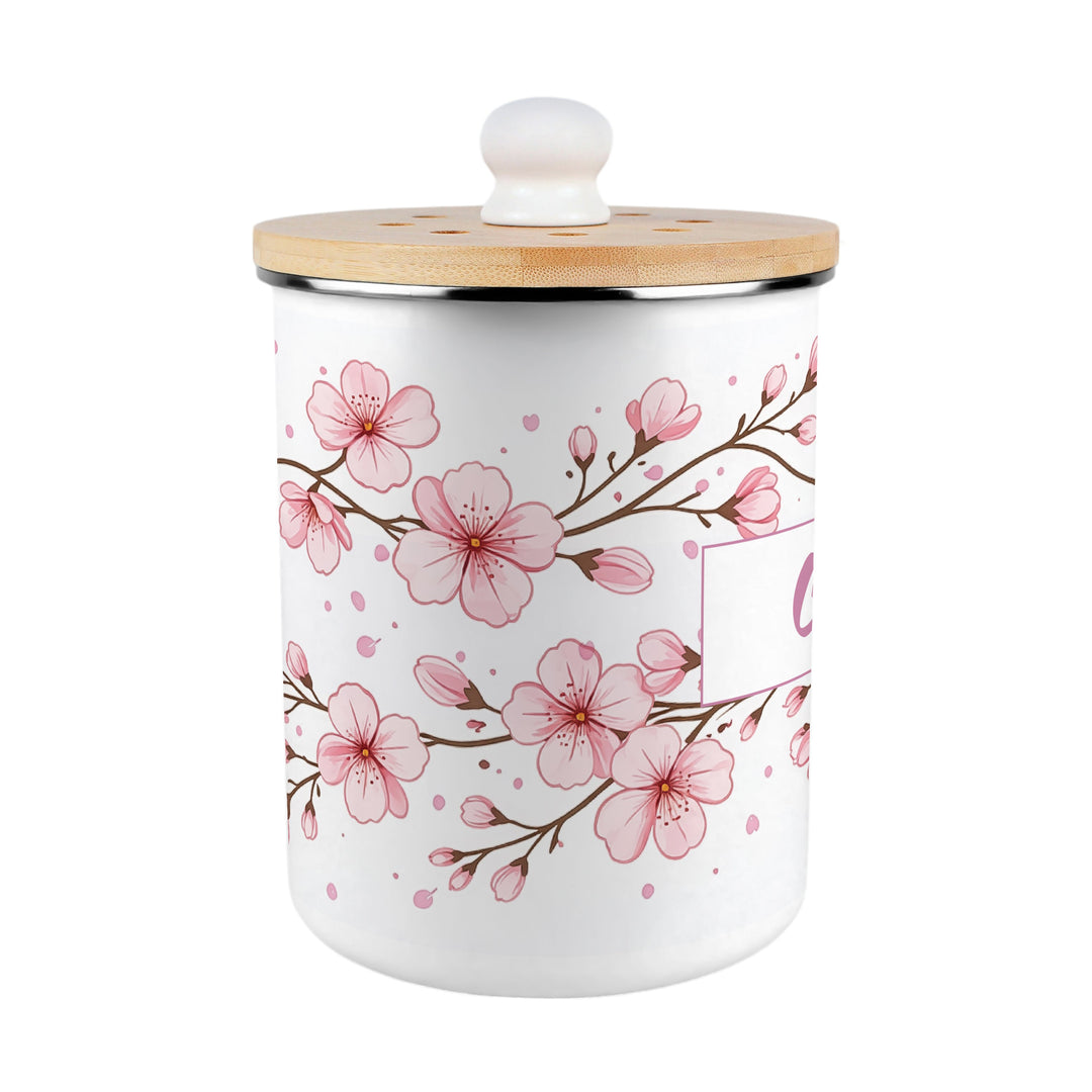 Purely Home Cherry Blossoms Toller Compost Caddy