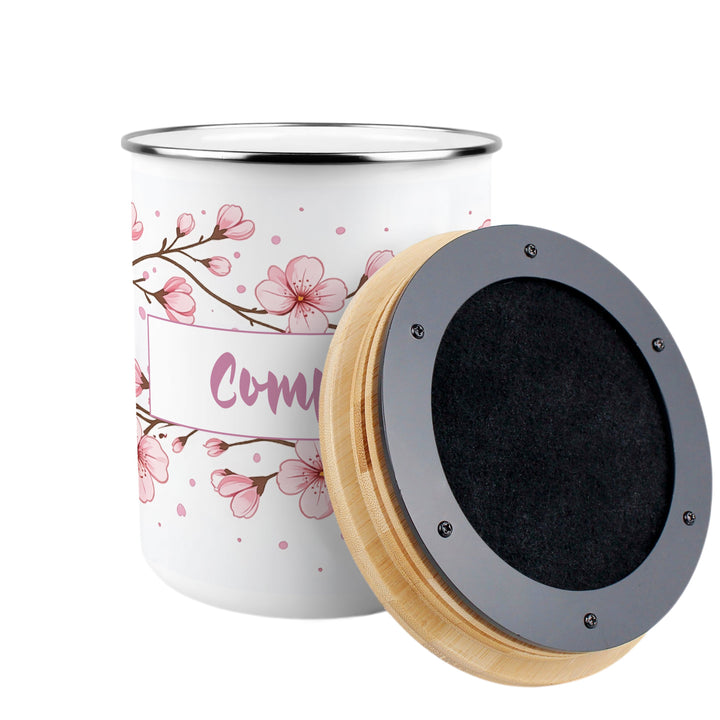 Purely Home Cherry Blossoms Toller Compost Caddy